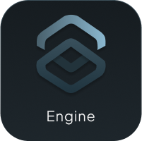 Dot arrow to left-bottom position icon